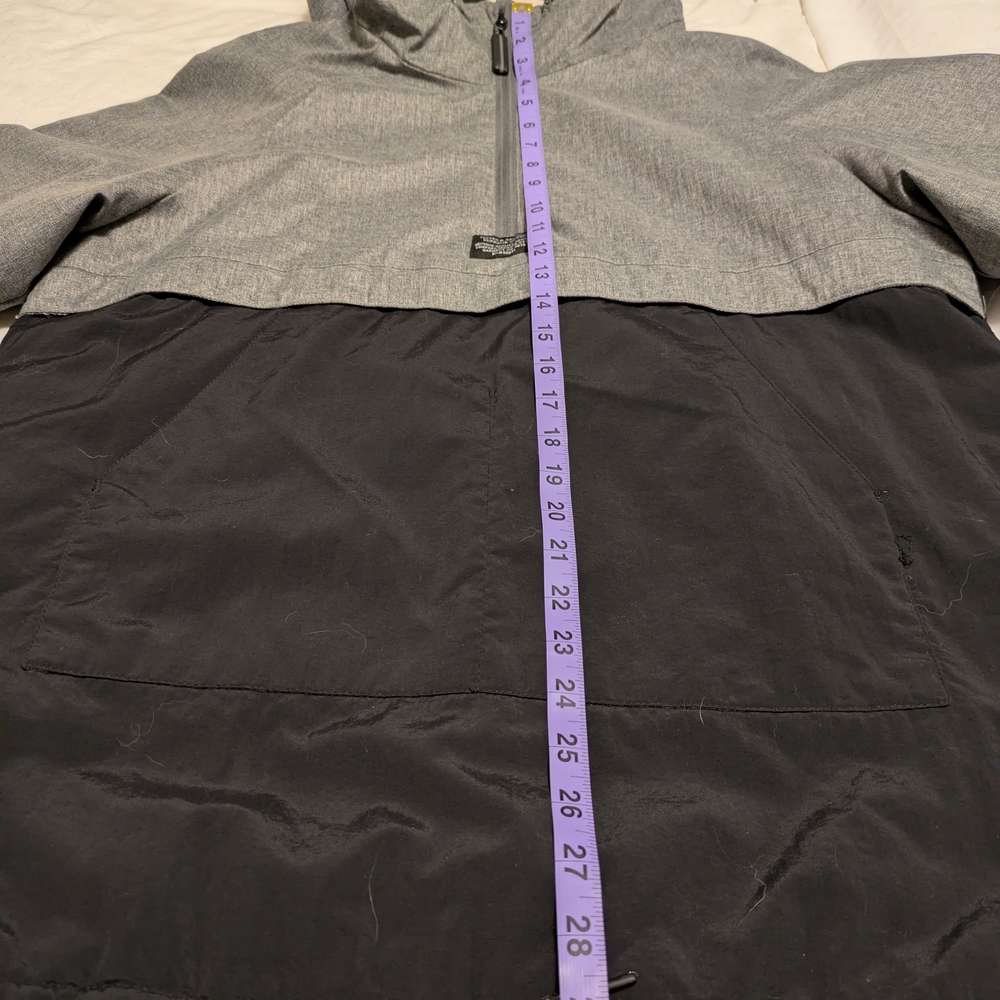 Men's Gray and Black Hooded Jacket - Picture 5 of 14
